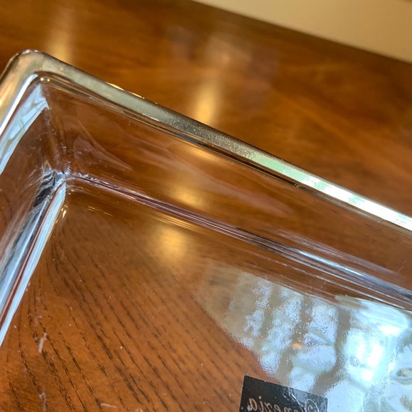 Venezia Glass Rectangular Tray Handcrafted with Real Silver 10" x 5.5" - Picture 8 of 14